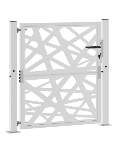 Cancello da giardino 100x100 cm in acciaio corten design leggero