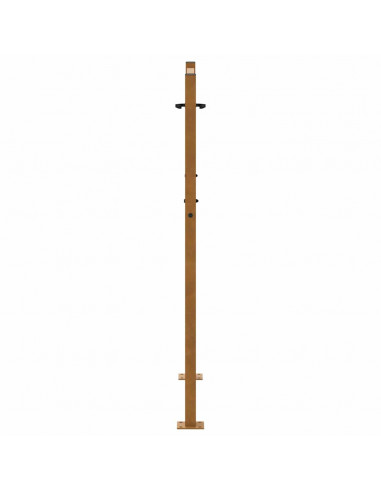 Cancello da Giardino 105x130 cm Acciaio Corten Design a Croce