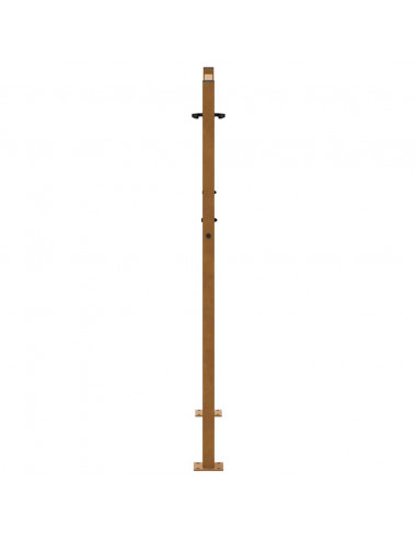 Cancello da Giardino 105x130 cm Acciaio Corten Design a Fiamma