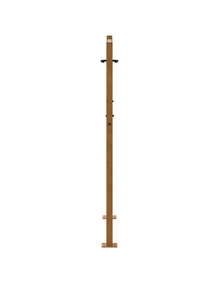 Cancello da Giardino 105x130 cm Acciaio Corten Design a Fiamma