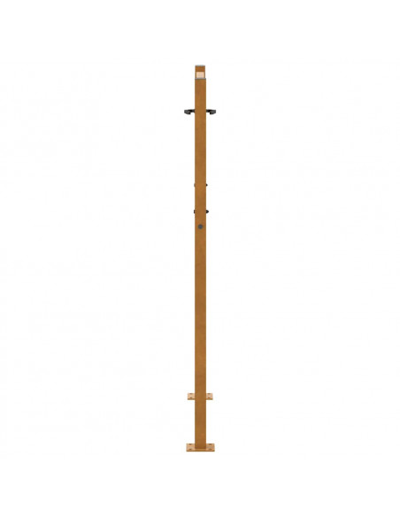 Cancello da Giardino 105x130 cm Acciaio Corten Design a Foglia