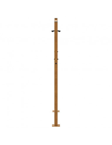 Cancello da Giardino 105x130 cm Acciaio Corten Design a Traccia