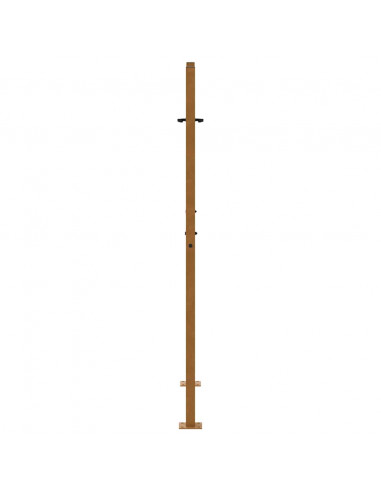 Cancello da Giardino 105x155 cm Acciaio Corten Design a Fiamma