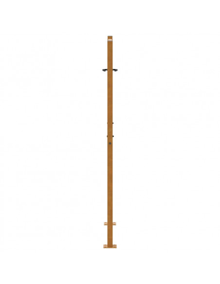 Cancello da Giardino 105x155 cm Acciaio Corten Design a Foglia