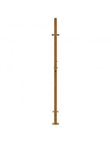 Cancello da Giardino 105x155 cm Acciaio Corten Design a Traccia