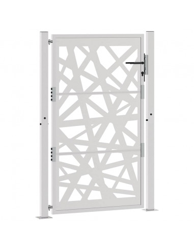 Cancello da Giardino 105x155 cm Acciaio Corten Design Leggero