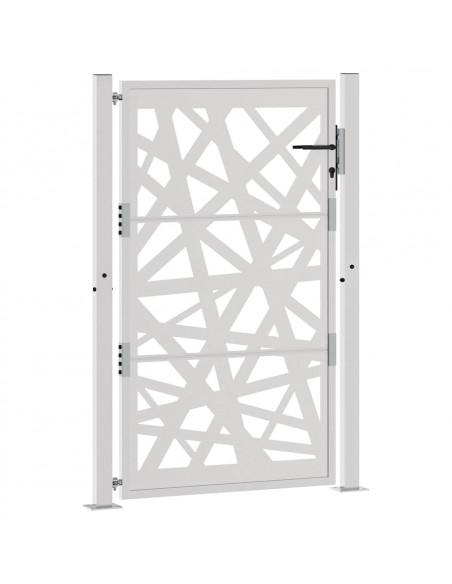 Cancello da Giardino 105x155 cm Acciaio Corten Design Leggero