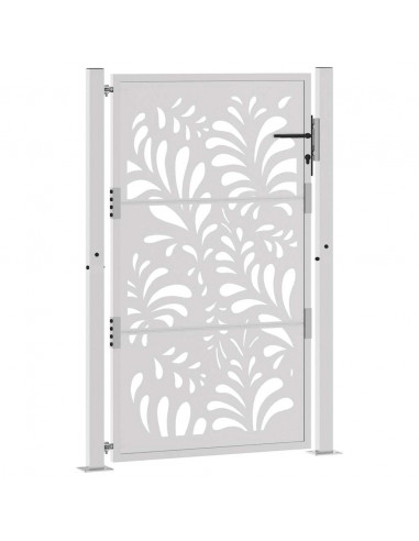 Cancello da Giardino 105x155 cm Acciaio Corten Design Ondulato