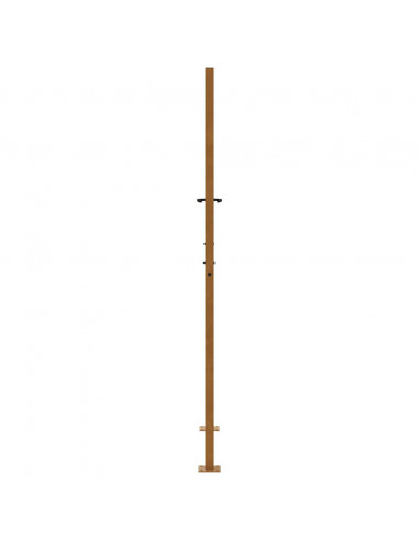 Cancello da Giardino 105x180 cm Acciaio Corten Design a Croce