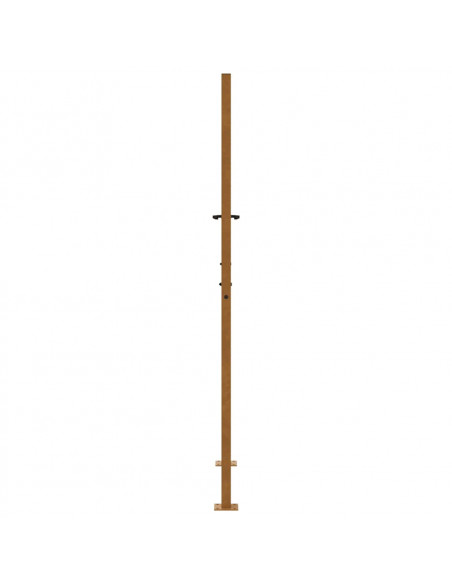 Cancello da Giardino 105x180 cm Acciaio Corten Design a Fiamma