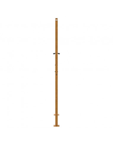 Cancello da Giardino 105x180 cm Acciaio Corten Design a Foglia