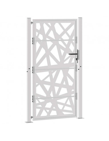 Cancello da Giardino 105x180 cm Acciaio Corten Design Leggero