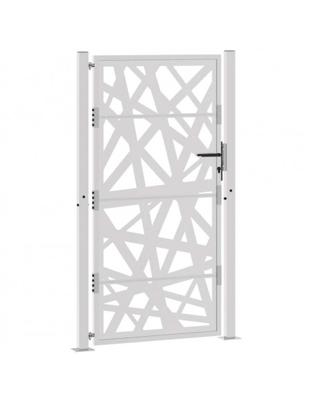 Cancello da Giardino 105x180 cm Acciaio Corten Design Leggero