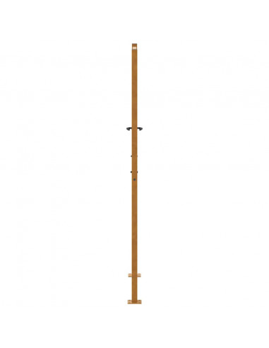 Cancello da Giardino 105x180 cm Acciaio Corten Design Ondulato