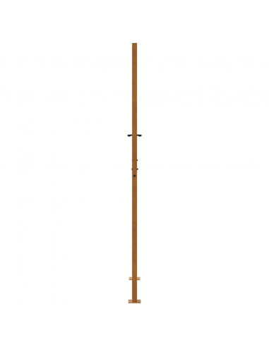 Cancello da Giardino 105x205 cm Acciaio Corten Design a Croce