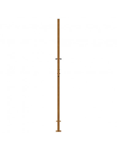 Cancello da Giardino 105x205 cm Acciaio Corten Design a Fiamma