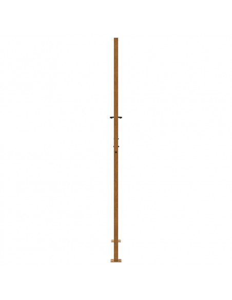 Cancello da Giardino 105x205 cm Acciaio Corten Design a Fiamma