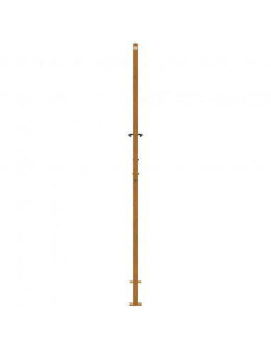 Cancello da Giardino 105x205 cm Acciaio Corten Design a Foglia