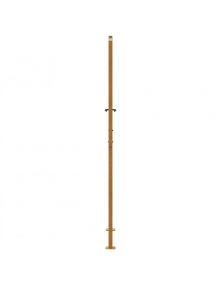 Cancello da Giardino 105x205 cm Acciaio Corten Design a Foglia