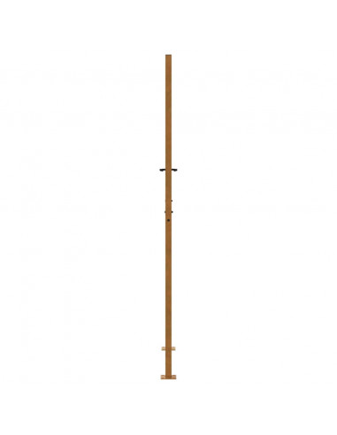 Cancello da Giardino 105x205 cm Acciaio Corten Design a Traccia