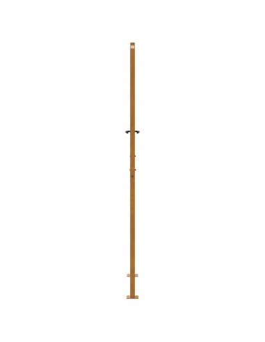 Cancello da Giardino 105x205 cm Acciaio Corten Design Ondulato