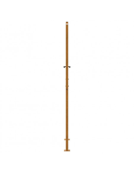 Cancello da Giardino 105x205 cm Acciaio Corten Design Ondulato
