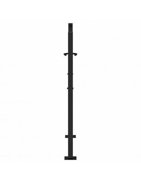 Cancello Giardino Nero 105x105 cm in Acciaio Design a Traccia
