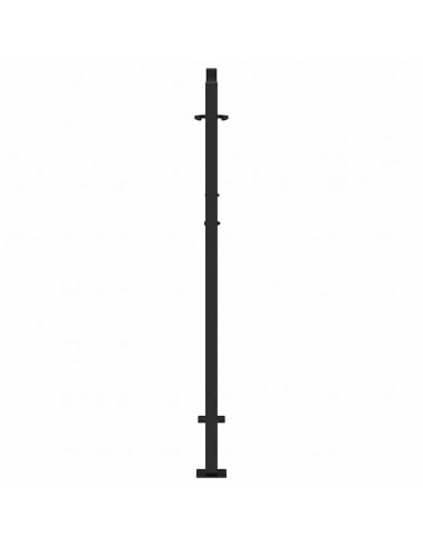 Cancello Giardino Nero 105x130 cm in Acciaio Design a Traccia