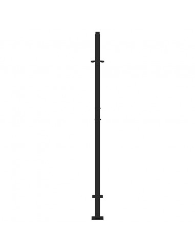 Cancello Giardino Nero 105x155 cm in Acciaio Design a Traccia