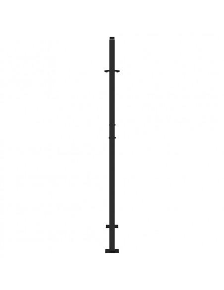 Cancello Giardino Nero 105x155 cm in Acciaio Design a Traccia