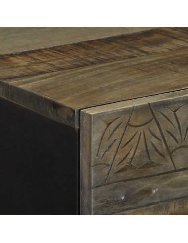 Credenza 40x33x110 cm in Legno Massello di Mango