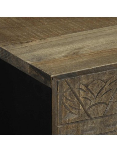 Credenza 40x33x75 cm in Legno Massello di Mango