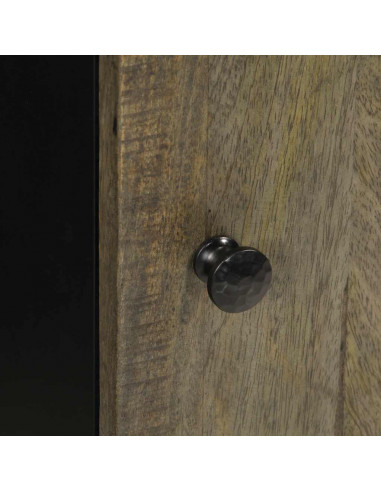 Credenza 40x33x75 cm in Legno Massello di Mango