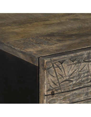 Credenza 60x33x110 cm in Legno Massello di Mango