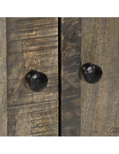 Credenza 60x33x110 cm in Legno Massello di Mango