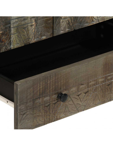 Credenza 60x33x110 cm in Legno Massello di Mango