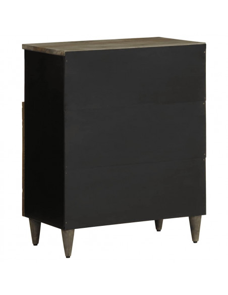 Credenza 60x33x75 cm in Legno Massello di Mango