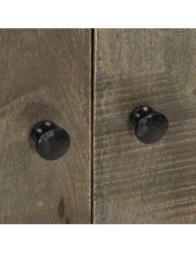 Credenza 60x33x75 cm in Legno Massello di Mango