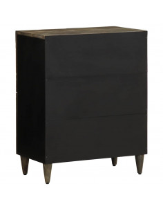 Credenza 60x33x75 cm in Legno Massello di Mango