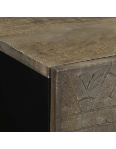 Credenza 60x33x75 cm in Legno Massello di Mango