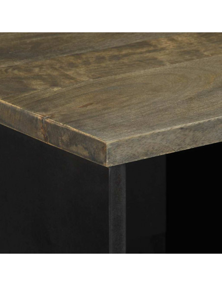 Credenza 80x33x75 cm in Legno Massello di Mango