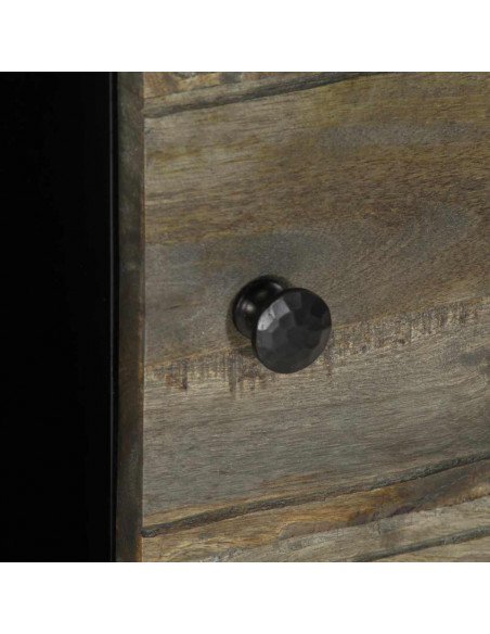 Credenza 80x33x75 cm in Legno Massello di Mango