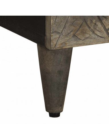 Credenza 80x33x75 cm in Legno Massello di Mango