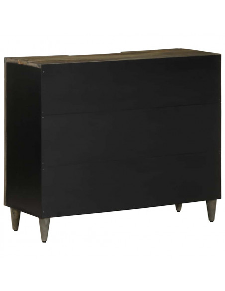 Credenza 90x33x75 cm in Legno Massello di Mango