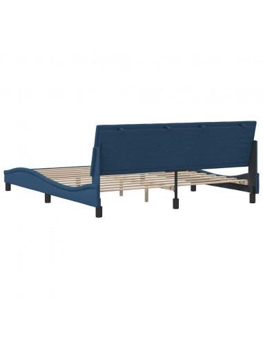 Giroletto senza Materasso Blu 180x200 cm in Tessuto