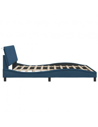 Giroletto senza Materasso Blu 180x200 cm in Tessuto