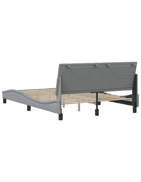 Giroletto senza Materasso Grigio Chiaro 120x200 cm Tessuto