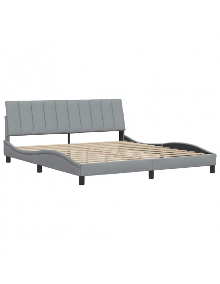 Giroletto senza Materasso Grigio Chiaro 180x200 cm Tessuto