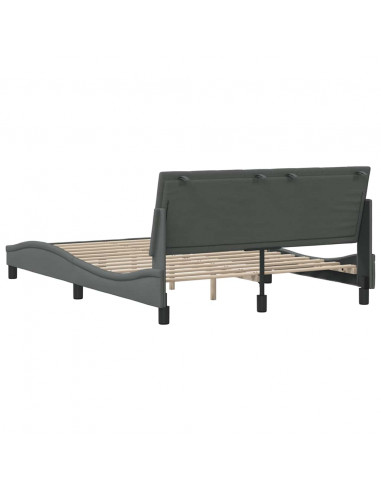 Giroletto senza Materasso Grigio Scuro 120x200 cm Tessuto