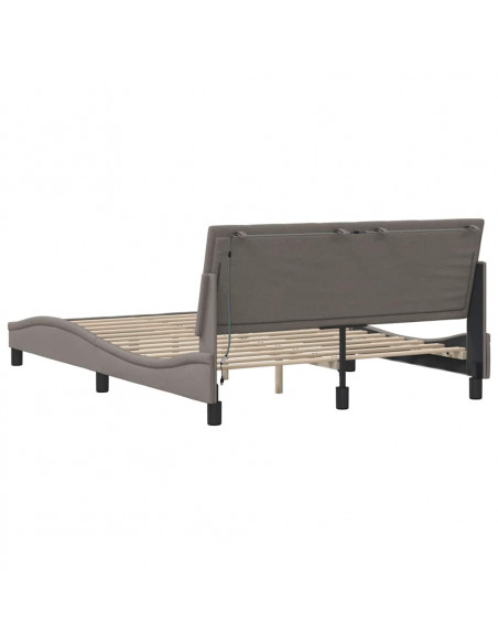 Giroletto senza Materasso Tortora 120x200 cm Tessuto